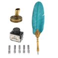 thumbnail image 3 of Noref Quill-Pen, Retro Classical Fountain Pen Old European Style Feather Dip Writing Pen Ink Bottle Set Gift Box, Luxury Fountain Pen, 3 of 9