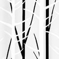 thumbnail image 3 of Mainstays Waterproof PEVA Woodland Shower Curtain or Liner, 70” x 72”, Black and White, 3 of 5
