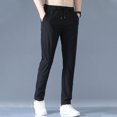 thumbnail image 2 of OmicGot Pantalon de Survêtement Décontracté pour Homme, Coupe Ajustée, Doux et Extensible, Pantalon Droit Fin, Mode Masculine, Extensible, Kaki, Jogging 28-39, 2 of 4