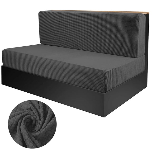 RV Dinette Cushion Covers, Elastic RV Camper Bench & Backrest Cushion Covers, Stretchy Camper Loveseat Sofa Protectors, Universal Fit & Machine Washable