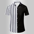 thumbnail image 3 of Birdeem Chemise à Manches Courtes pour Hommes, Confortable et Respirante, Col Rabattu, 3 of 4