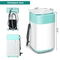 thumbnail image 2 of Costway 8lbs Portable Fully Automatic Washing Machine W/ Drain Pump Green, 2 of 10