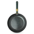 thumbnail image 1 of Thyme & Table 12.5" Non-Stick Granite Collection Fry Pan - Hunter Green, 1 of 6