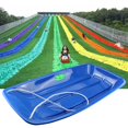 thumbnail image 3 of Durable Snow Sled for Kids Adults Downhill Toboggan Sledge Pull Rope Winter Toy Blue, 3 of 8