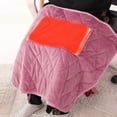 thumbnail image 2 of Agiferg 5v Low-voltage Heating Blanket Usb Electric Blanket Multi-functional Hand Warmer Knee Blanket Office Lunch Break Heating Blanket Cover Blanket, 2 of 4