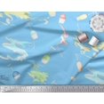 thumbnail image 2 of Soimoi Satin Silk Fabric Paisley Panel Decor Fabric Printed Yard 42 Inch Wide, 2 of 3