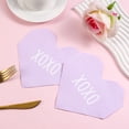 thumbnail image 5 of RKSTN Paper disposable paper tissues Valentines Day Paper Napkins Disposable Patterns Napkins Festive Decorative Suitable For Valentines Day Table 5 Pack Totaling 100 Sheets, 5 of 5