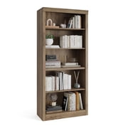 EDTara 71" Tall Bookshelf, 5-Tier Wooden Bookcase with Open Storage Shelves & Anti-Tip Design, White Book Shelf for Bedroom, Living Room & Office