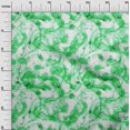 thumbnail image 2 of oneOone Georgette Viscose Green Fabric Florals Craft Projects Decor Fabric Printed By The Yard 42 Inch Wide, 2 of 4