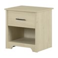 thumbnail image 2 of South Shore Fusion 1-Drawer Nightstand - End Table with Storage for Adult, in Bleached Oak, 2 of 12