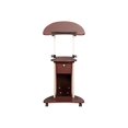 thumbnail image 2 of Techni Mobili RTA-B005 - Bureau Assis/debout - mobile - Chocolat, 2 of 4