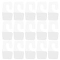 thumbnail image 1 of Miangastore 100pcs Clear Sticky Hanging Tabs Self Adhesive Hang Tabs PVC Tag Hook for Retail Display, 1 of 8