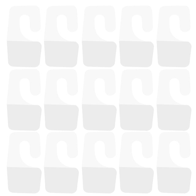 Miangastore 100pcs Clear Sticky Hanging Tabs Self Adhesive Hang Tabs PVC Tag Hook for Retail Display