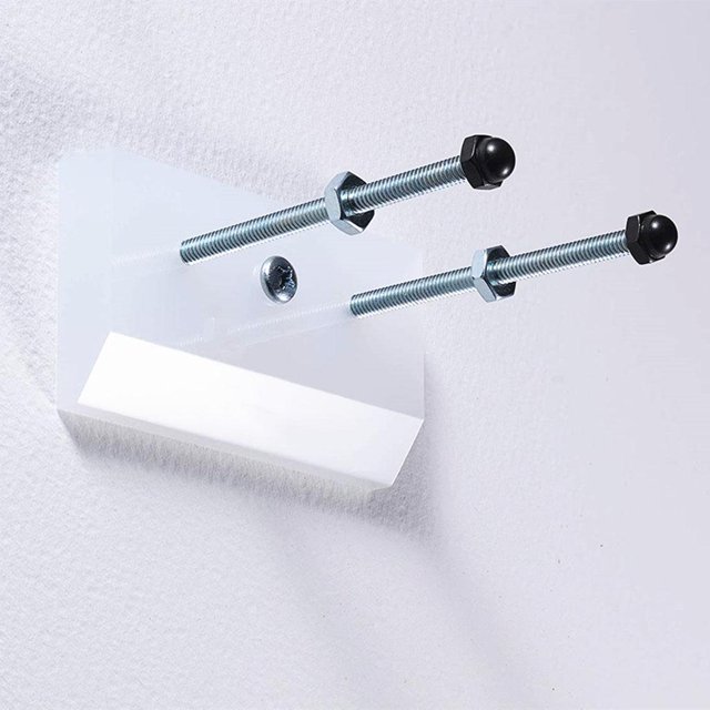 Skateboard hanger Floating Luxury Acrylic Storage Holder Rack for Bedroom, , Rack Display, Snowboards, Skateboard - White