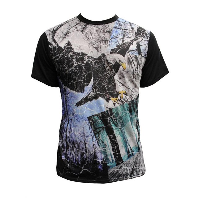 T-Shirt pour Hommes Forest Eagle à Sublimation - Très Grand