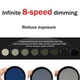 thumbnail image 3 of ND2 vers ND400 Fader Mince Variable Réglable 67mm 72mm 77mm Filtre ND Verre Optique 46mm, 3 of 9