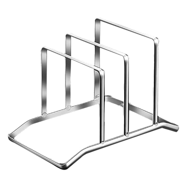 Support de Planche à Découper 1 Rack Support de Planche à Découper en Acier Inoxydable pour Cuisines et Organisation Couvercles et Accessoires de Poêle