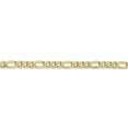 thumbnail image 3 of 10k Yellow Gold 3.5mm Figaro Chain Necklace Pendant Charm, 3 of 9