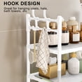 thumbnail image 4 of HCBY Heavy Duty Over Toilet Shelf, 63 Inch 3-Layer Bathroom Storage Rack, Rust Proof Iron Frame with Waterproof Coating, Multi-Purpose Organizer for Toiletries Plants Laundry, 4 of 6