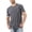 Grey, variant on Ediodpoh Summer Men's Round Neck Pocket Casual and Comfortable Skin Friendly T Shirt Mens Tops Purple M