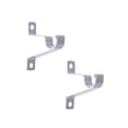 thumbnail image 1 of Mainstays Cafe Window Curtain Rod Brackets - Nickel Finish, 1 of 3