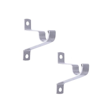 Supports pour tringles à rideaux de style café de Mainstays - Fini Nickel