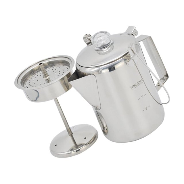 stanreset Stainless Steel 9 Cups Percolator Coffee Maker for Outdoor Camping