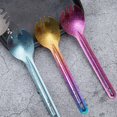 thumbnail image 3 of Spork Utensils Anti-rust Anti-oxidation Tableware Camping Hunting Spoon Utensils For Travel1pcssilver, 3 of 5