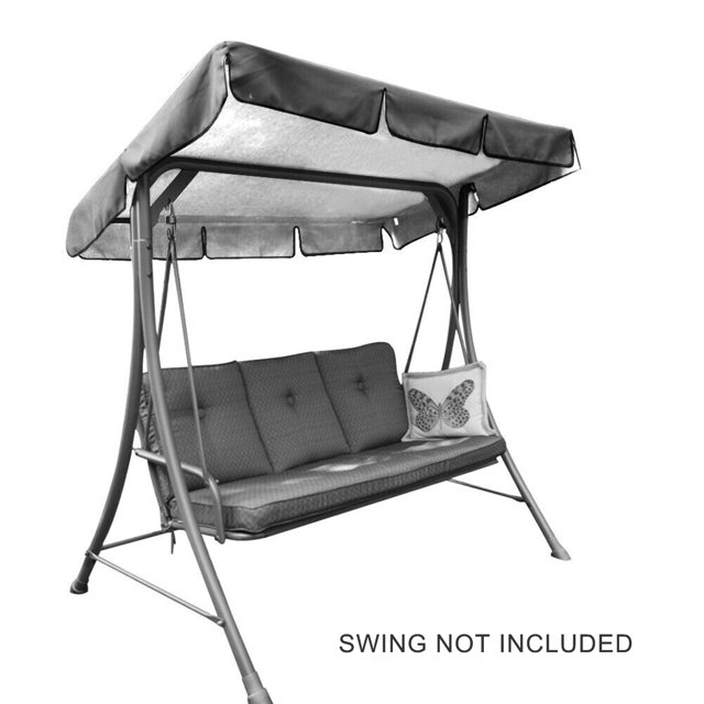 Xingzhi Auvent de Balançoire Housse Supérieure Pare-Soleil Extérieur Composant de Toit Accessoire d'Ajustement Housses Professionnelles Imperméables Remplacement Accessoires de Hamac Gris Type A