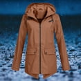 thumbnail image 2 of Women's Lightweight Hooded Anorak Jacket Windproof Raincoat with Secure Pockets for Outdoor Workout Activities, 2 of 6