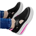 thumbnail image 4 of Espadrilles pour Femmes à Enfiler, Mocassins à Plateforme Confortables pour Femmes, Style Romain, Grande Pointure, Chaussures de Printemps pour Femmes, Noir, 4 of 4