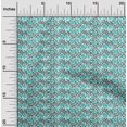 thumbnail image 1 of oneOone Viscose Jersey Fabric Leaves & Floral Block Decor Fabric Printed BTY 60 Inch Wide, 1 of 5