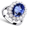 thumbnail image 3 of Boucles d'Oreilles pour Femmes Collier en Cristal Bagues de Mariage pour Femmes Ensemble de Bijoux Style Mode Bague en Cristal Boucles d'Oreilles Collier Femmes Bijoux de Mariage, 3 of 4