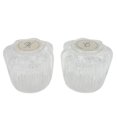 thumbnail image 1 of Dura Faucet Faucet Handle DF-RKA Fits All Kitchen/Lavatory/Tub And Shower Dura Faucet Models; Clear Crystal Knob; Set Of 2, 1 of 3