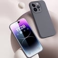thumbnail image 4 of Case for iPhone 15 Pro Liquid Silicone Case, Triple-Layers Soft PC Gel Rubber Shockproof Anti-Dust Cover, Upgrade Camera Protection Scratch Resistant Slim Phone Case for iPhone 15 Pro, Black, 4 of 10