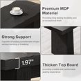 thumbnail image 4 of Tribesigns 47-Inch Wooden Entryway Bench, Black Dining Table Bench with Sturdy MDF Frame for Hallway, Kitchen, Bedroom, 4 of 5