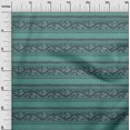 thumbnail image 2 of oneOone Viscose Jersey Fabric Leaves & Floral Block Print Sewing Fabric BTY 60 Inch Wide, 2 of 4