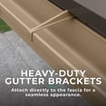 thumbnail image 4 of Yardistry 12' x 20' Meridian Gazebo Rain Gutter Kit – Durable PVC with Four Downspouts and Easy Installation, 4 of 5
