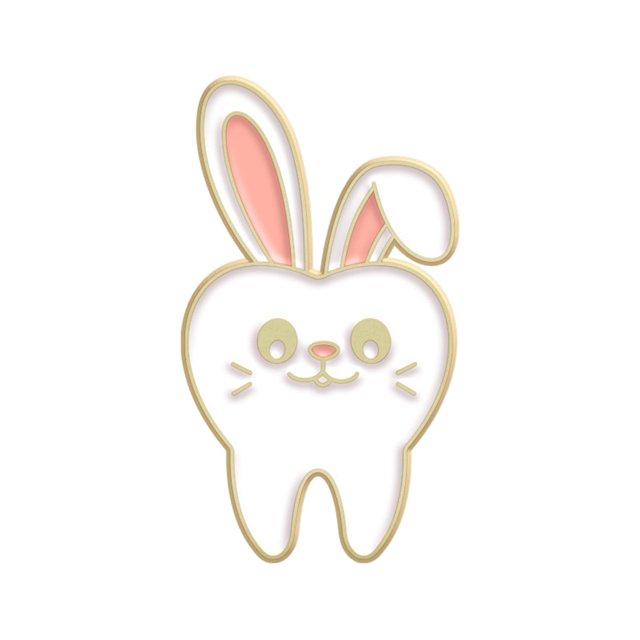 LYMAYTER Exquisite Tooth Badge Cartoon Oral Enamel Pin - Funny Tooth Shape, for Dentist Lapel