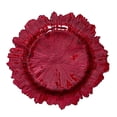 thumbnail image 4 of Charger Plate 13" Glass Fruit Plate Service Plate Irregular Western Food Plate Red, 4 of 9