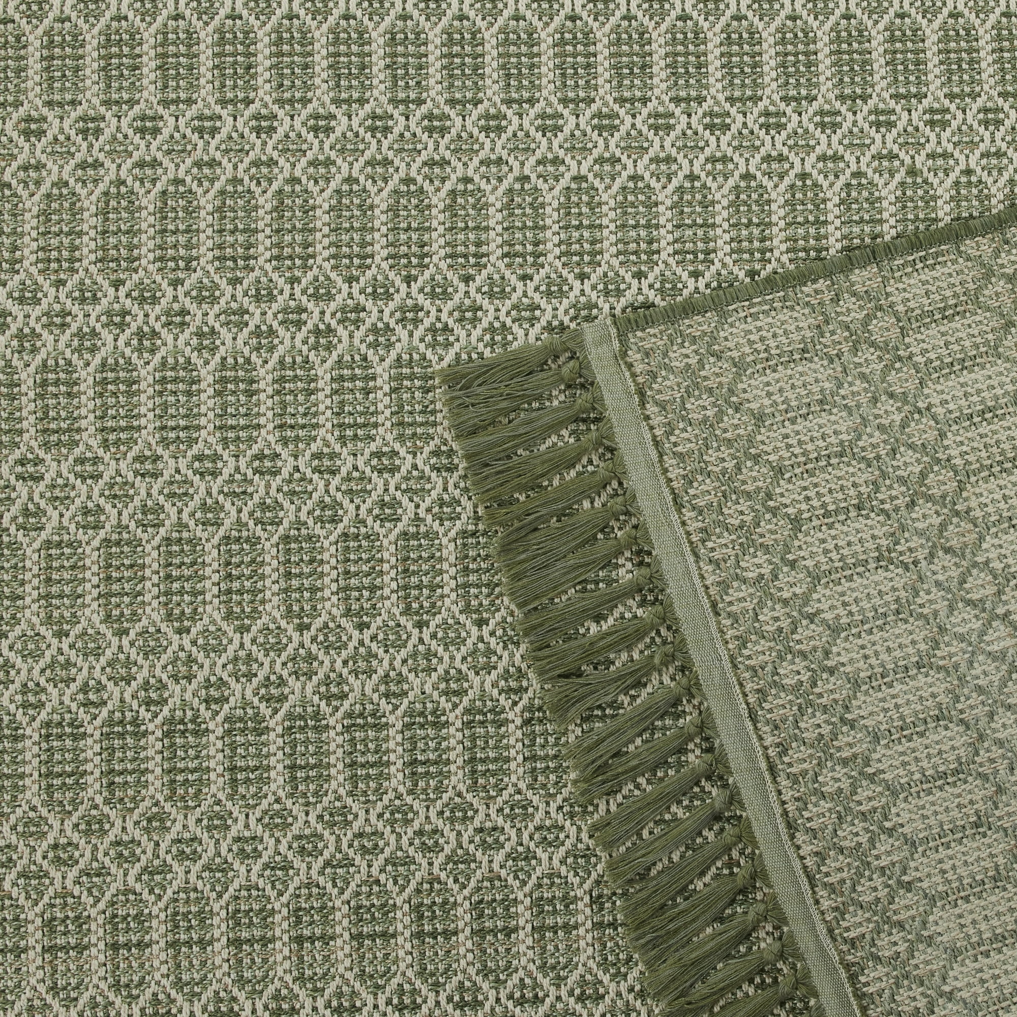 Tapis extérieur à glands verts 213 cm x 305 cm Better Homes & Gardens