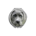 thumbnail image 1 of Handsome Dog Pet Animal Picture Hand Compact Mirror Round Portable Pocket Glass, 1 of 3