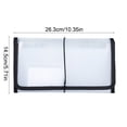thumbnail image 3 of EGNMCR Closet Organizers and Storage, B6 Bill Accordion Bag 13 Compartments Financial VAT Invoice Receipt Bag Transparent Waterproof File Classification Folder Pla stic document classification folder, 3 of 6