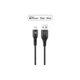 thumbnail image 3 of LAX MFi Certified Durable Braided Nylon Charge/Sync Lightning Cables 4ft, Noir, 3 of 5