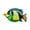 Green GN, variant on Iumwxz Fish Metal Art Wall Decoration Living Room Bedroom Home Decoration hanging ornaments Blue Iron Deals on outdoor living