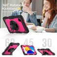 thumbnail image 3 of XYX For Xiaomi Redmi Pad SE 8.7 inch 2024, 360 Rotating Shockproof Cover with Stand, Screen Protector, Shoulder Strap, Rose PC, 3 of 7