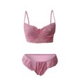 thumbnail image 5 of Fankiway Womens Hollow Out Lace Solid Color Sexy Sling Pajama Set Sexy Lingerie Set, 5 of 5