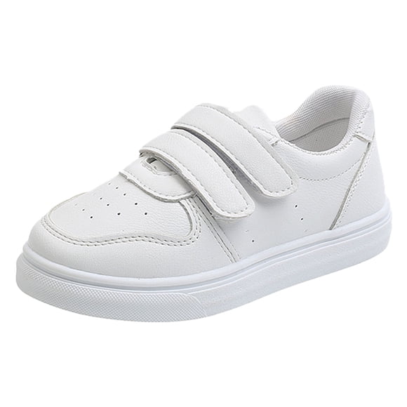 HBFAGFB Sneakers for Girls Fashionable Simple Flat Bottom Thick Sole Comfortable Casual Shoes White Size 22