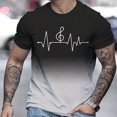 thumbnail image 2 of LUOGENLI T-shirts pour Homme pour Hommes T-Shirt à Imprimé Numérique Col Rond Manches Courtes T-Shirt T-shirts pour Homme T-Shirt Graphique Pâques T-shirts pour Hommes T-shirts Graphiques TTG Grand Vêtements d'Été Gris Pâle XXXXXXL, 2 of 4