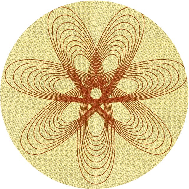Ahgly Company Machine Washable Indoor Round Transitional Sun Yellow Area Rugs, 4' Round